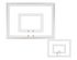 First Team 36" X 54" (1/4" Thick) Tempered Glass Backboard