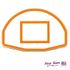 First Team 36" X 54" Fan-Shaped Aluminum Backboard