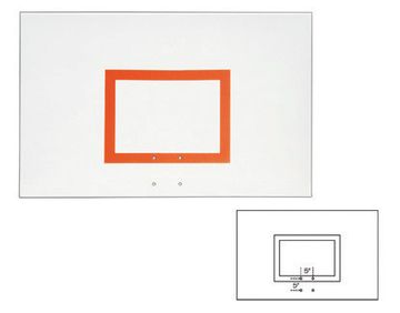 First Team 36" X 60" Rectangular Aluminum Backboard