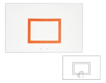 First Team 36" X 60" Rectangular Steel Backboard