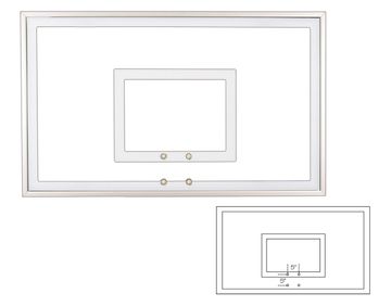 First Team 36" X 60" Tempered Glass Backboard