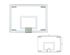 First Team 40" X 54" (1/2" Thick) Tempered Glass Backboard