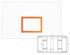 First Team 42" X 72" Rectangular Steel Backboard w/ brackets