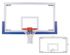 First Team 42" X 72" Unbreakable Tempered Glass Backboard