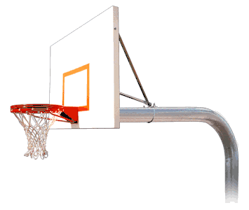 First Team Brute Impervia Inground Fixed Height Hoop - 60 Inch Aluminum