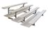 Indoor Outdoor Bleachers - Four Row, Double Foot Plank, Variable Length