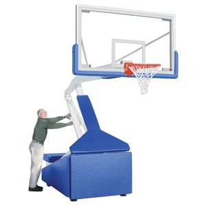 First Team Hurricane Triumph Adjustable Portable Hoop - 72 Inch Glass