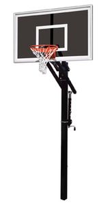 First Team Jam Eclipse Inground Adjustable Hoop - 60 Inch Smoked Glass