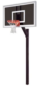 First Team Legacy Eclipse Inground Fixed Height Hoop - 60 Inch Smoked Glass