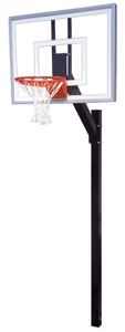First Team Legacy Turbo Inground Fixed Height Hoop - 54 Inch Glass