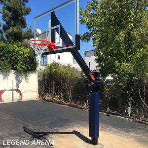 First Team Legend Arena Inground Fixed Height Hoop - 72 Inch Glass