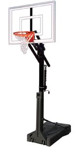First Team OmniJam Turbo Adjustable Portable Hoop - 54 Inch Glass
