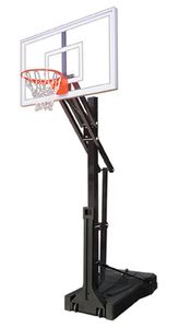 First Team OmniSlam Nitro Adjustable Portable Hoop - 60 Inch Tempered Glass