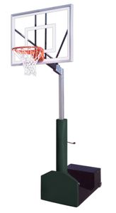 First Team Rampage Turbo Adjustable Portable Hoop - 54 Inch Glass