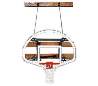 First Team FoldaMount 46 Advantage Wall-Mounted Hoop - Fan-Shaped Glass