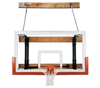 First Team FoldaMount 46 Victory Wall-Mounted Hoop - 72 Inch Glass