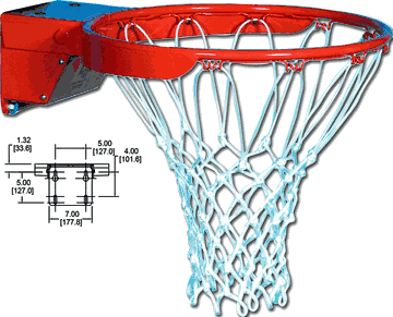 Gared 1000 Scholastic Flex Breakaway Basketball Rim