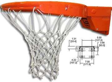 Gared 2500I International Collegiate Premium Breakaway Basketball Rim