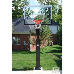 Gared Collegiate Jam Inground Adjustable Hoop - 60 Inch - Glass or Acrylic