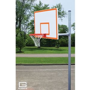 Gared Standard Duty Straight Post Hoop - 54 Inch Fan-Shaped Steel