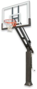 Ironclad Triple Threat 664-XL Inground Adjustable Hoop - 60 Inch Glass