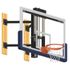 Jaypro Adjustable Wall Mounted Basketball Shooting Station - 72 Inch Glass