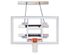 First Team SuperMount 68 Supreme Wall-Mounted Hoop - 72 Inch Acrylic