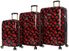 Betsey Johnson Covered Roses 3-Piece Luggage Set