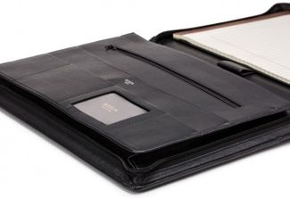 Bosca Nappa Vitello Deluxe Zip Around Portfolio Organizer
