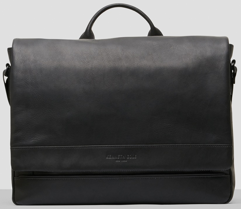 Cole Columbian Leather Flapover Messenger Bag Cole