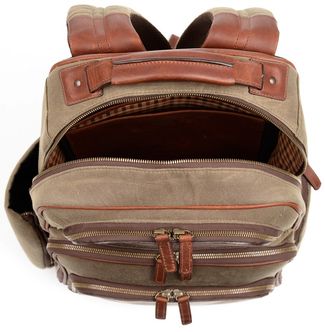 Korchmar Mason Waxed Canvas & Leather Backpack