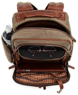 Korchmar Mason Waxed Canvas & Leather Backpack