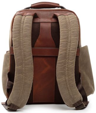 Korchmar Mason Waxed Canvas & Leather Backpack
