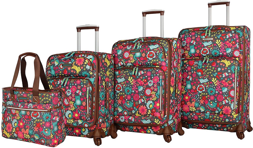 Lily Bloom Playful Garden 4 Piece Luggage Set