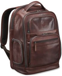 Mancini Buffalo Leather Laptop Backpack