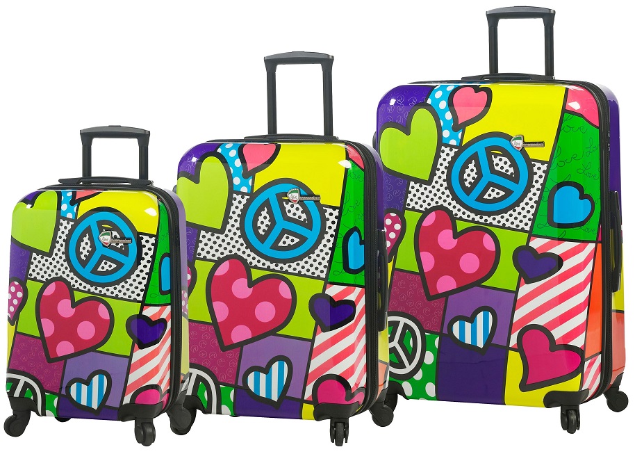 Mia Toro Peace And Love 3Piece Luggage Set Mia Toro