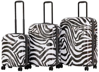 Triforce Serengeti Zebra 3-Piece Luggage Set