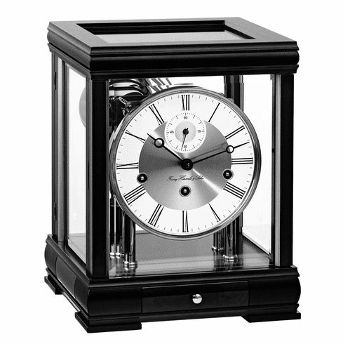 Bergamo Mantel Clock Black by Hermle