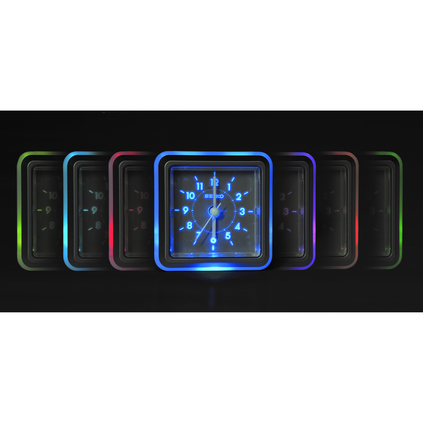 Ena Black Alarm Clock by Seiko