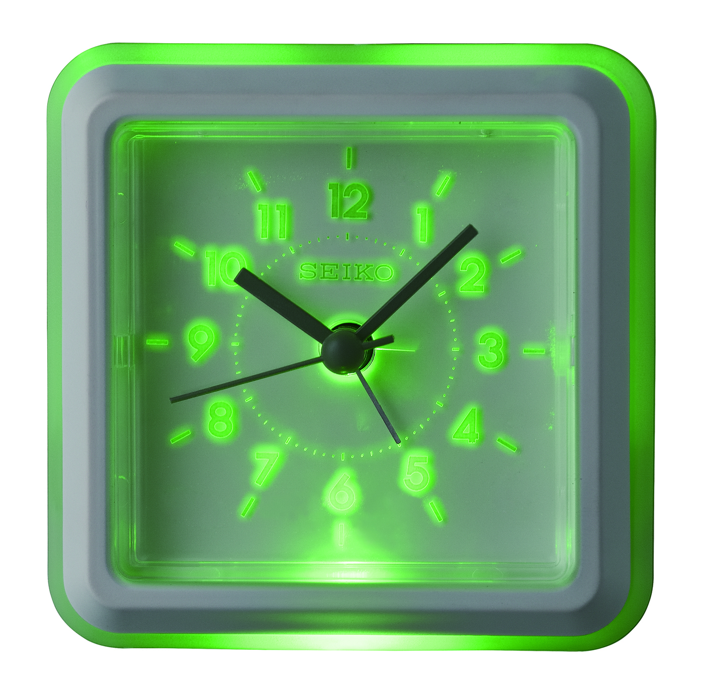 Ena White Alarm Clock by Seiko