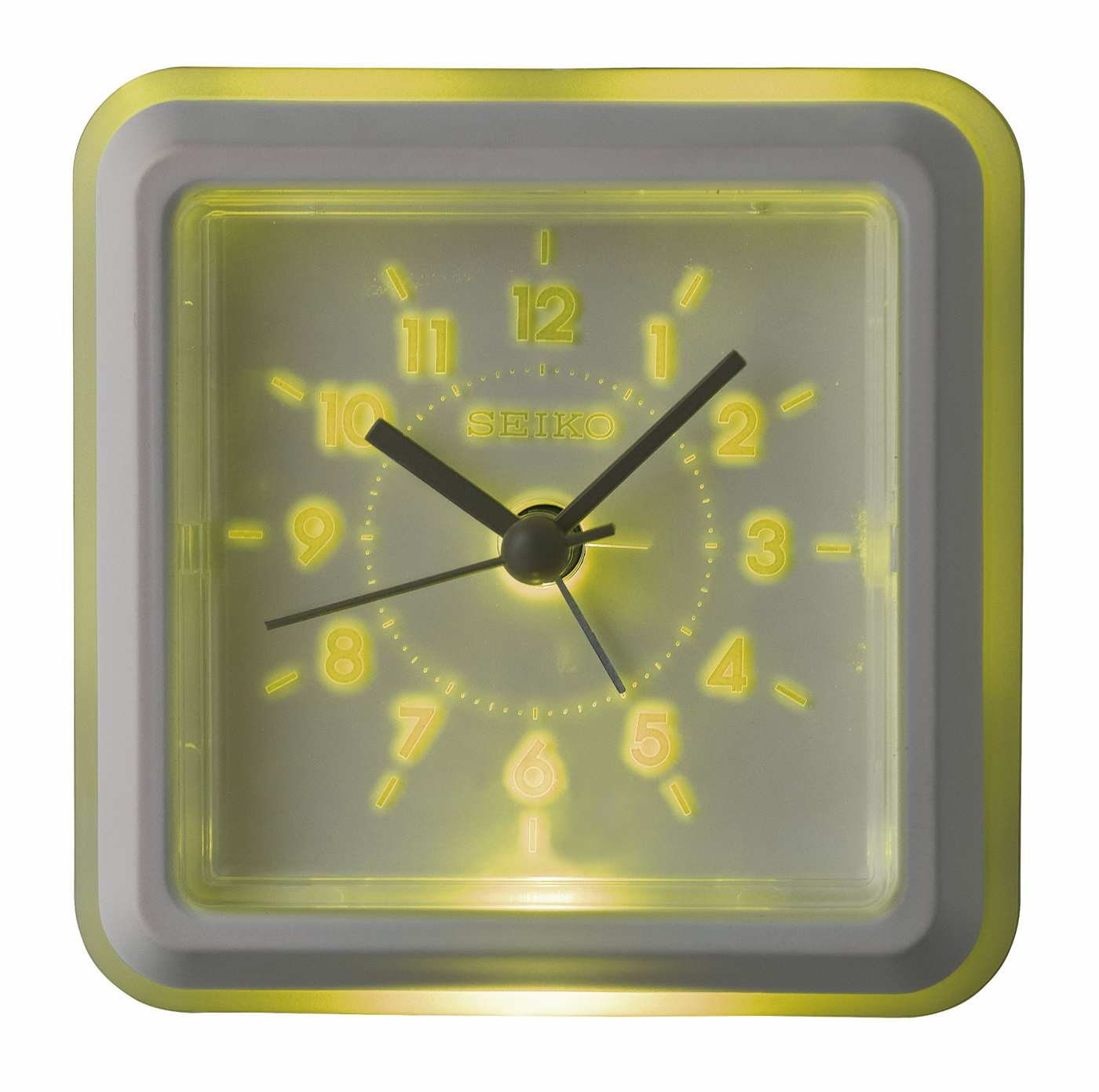 Ena White Alarm Clock by Seiko