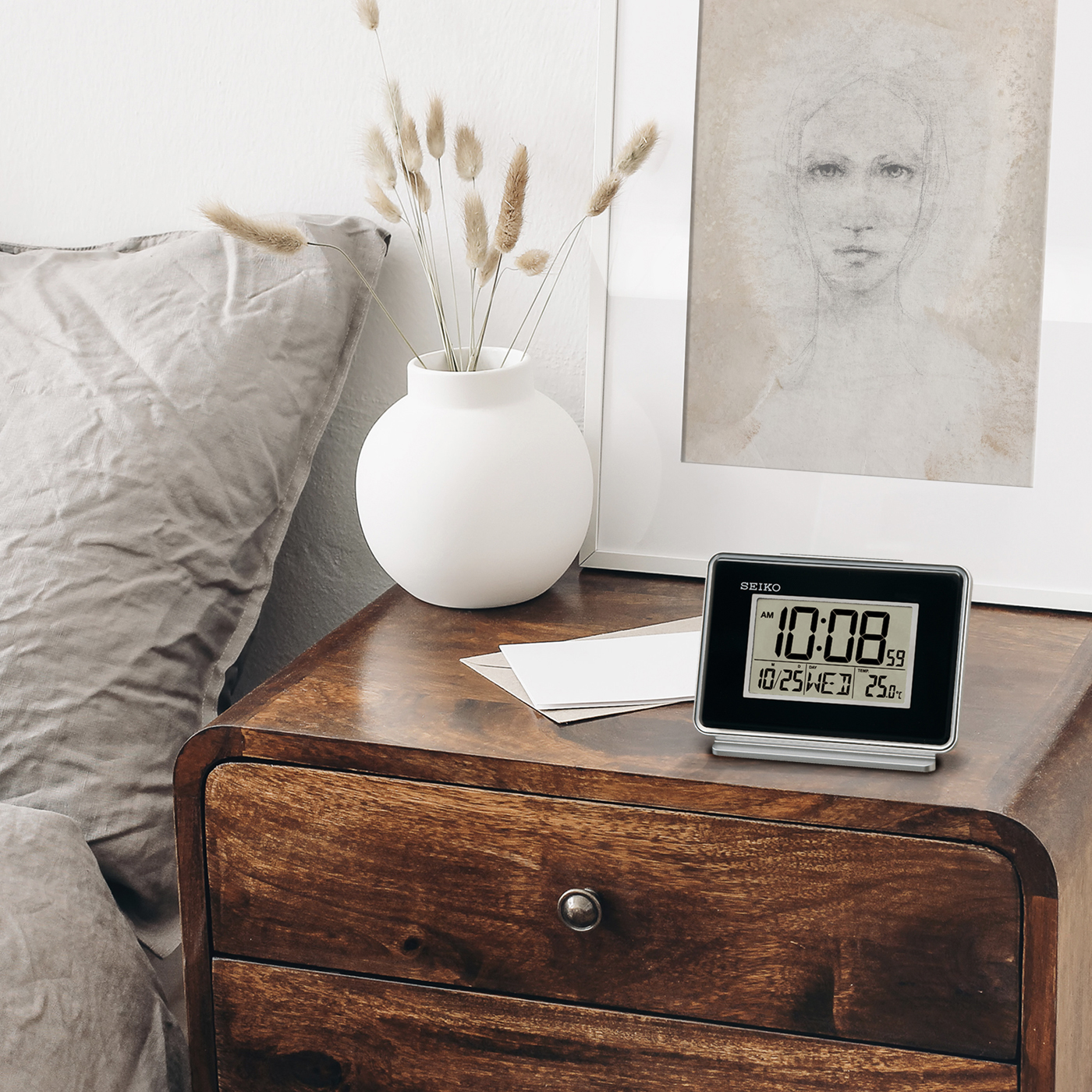 Hudson Everything Alarm Clock by Seiko