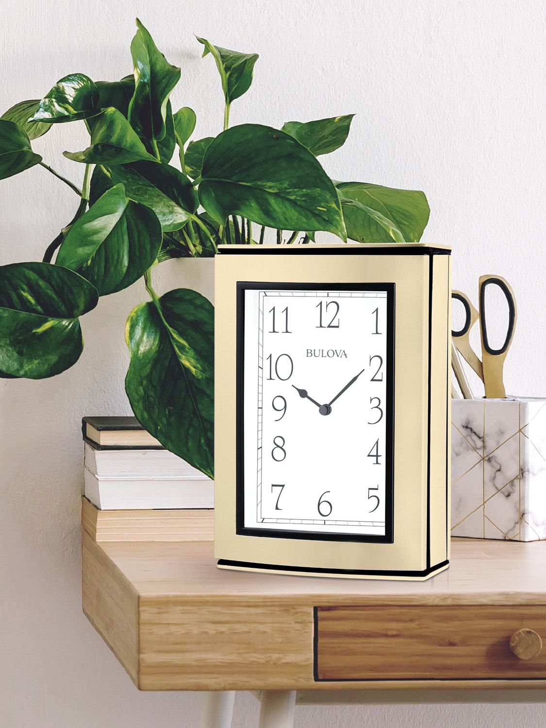Memories Picture Frame Clock by Bulova