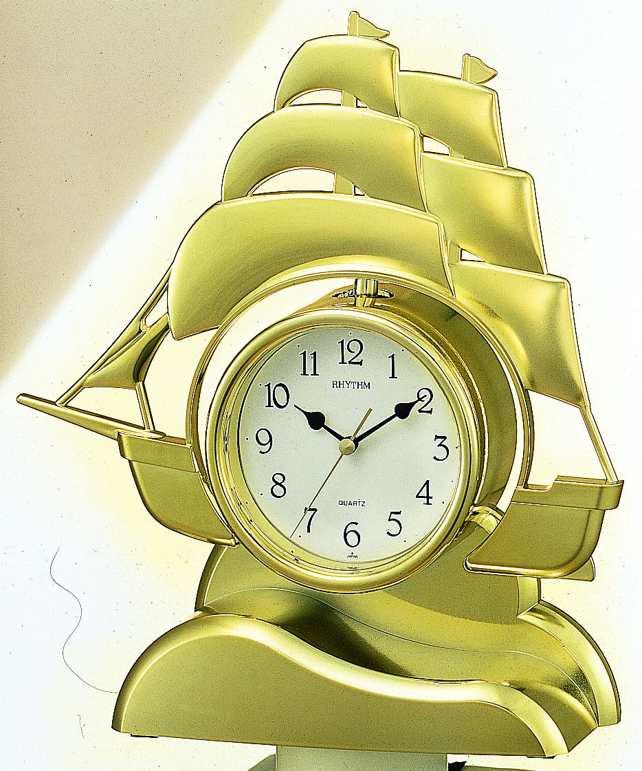 Sailing Ship Mantel Clock by Rhythm
