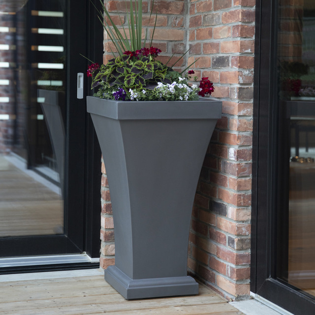 Bordeaux 28in Tall Planter by Mayne Free Shipping