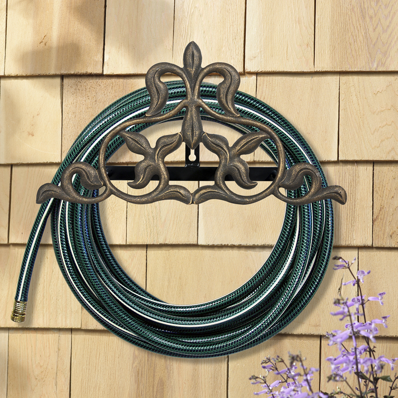 Fleur-de-lis Garden Hose Holder by Whitehall Products - Free Shipping