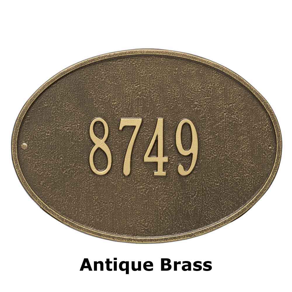 Hawthorne Oval Address Plaque by Whitehall