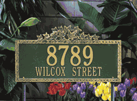 Ivy Estate Address Plaque