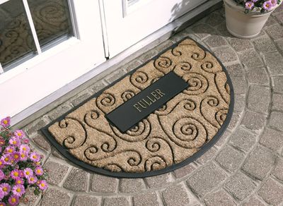 Personalized Coir Flourish Arch Doormat