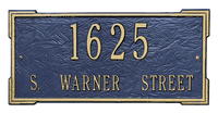 Roanoke Estate Address Plaque